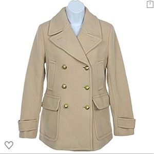 J. Crew stadium Cloth Majesty Peacoat tan 0